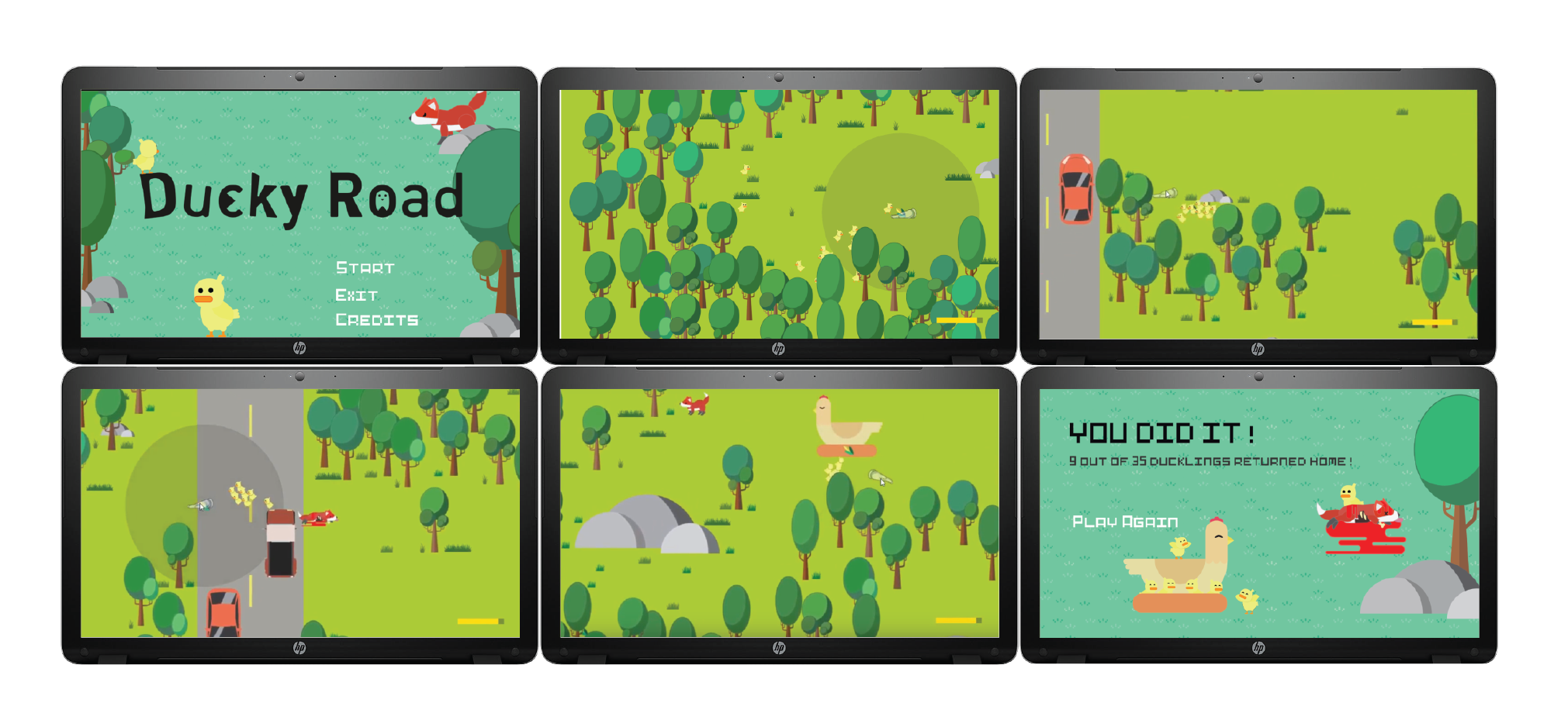 ducky road game screens